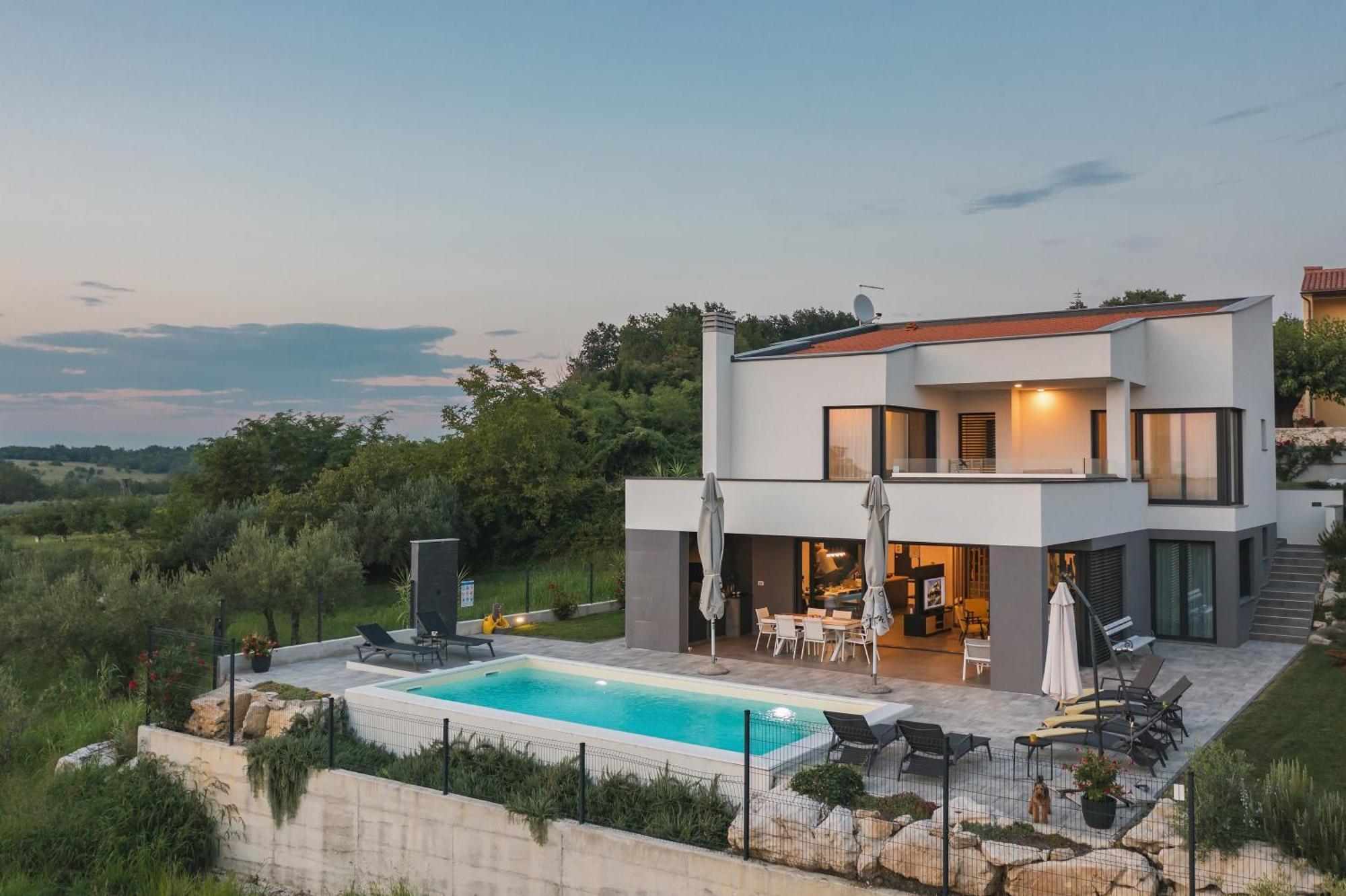Villa Boiky - Private Pool And Amazing Sea View, Istria Materada Екстер'єр фото