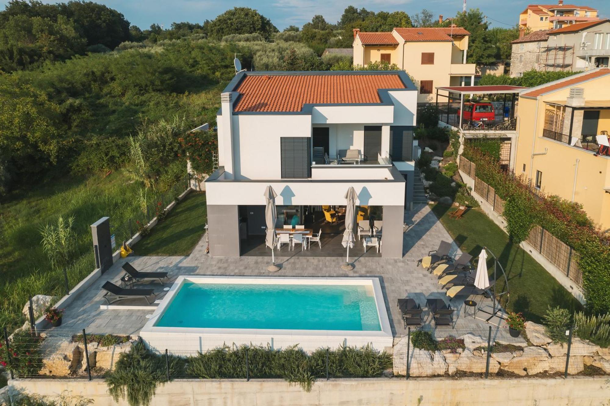 Villa Boiky - Private Pool And Amazing Sea View, Istria Materada Екстер'єр фото