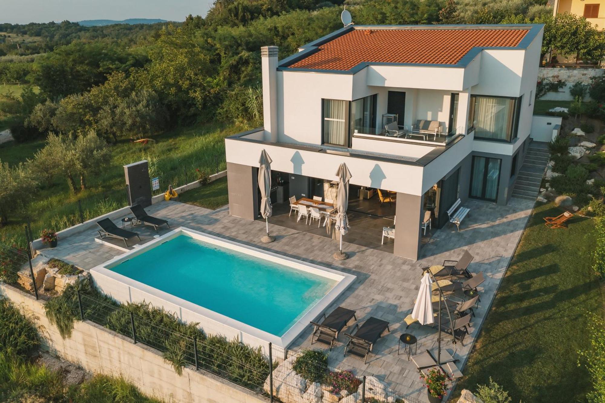 Villa Boiky - Private Pool And Amazing Sea View, Istria Materada Екстер'єр фото